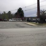 Photo of the Street entrance to Parking Lot 14 Elliot Hospital Manchester, NH