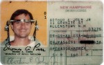 Before terror ruled the world, NH had th common sense to issue me a driver's license with the admonition to not drive until the brace came off.